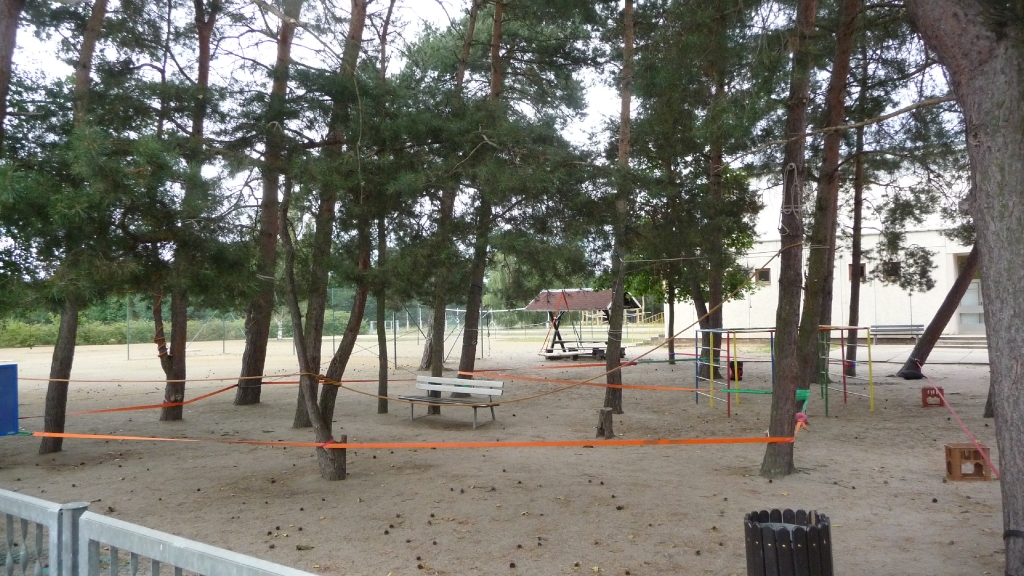 Niederseilgarten und Slackline